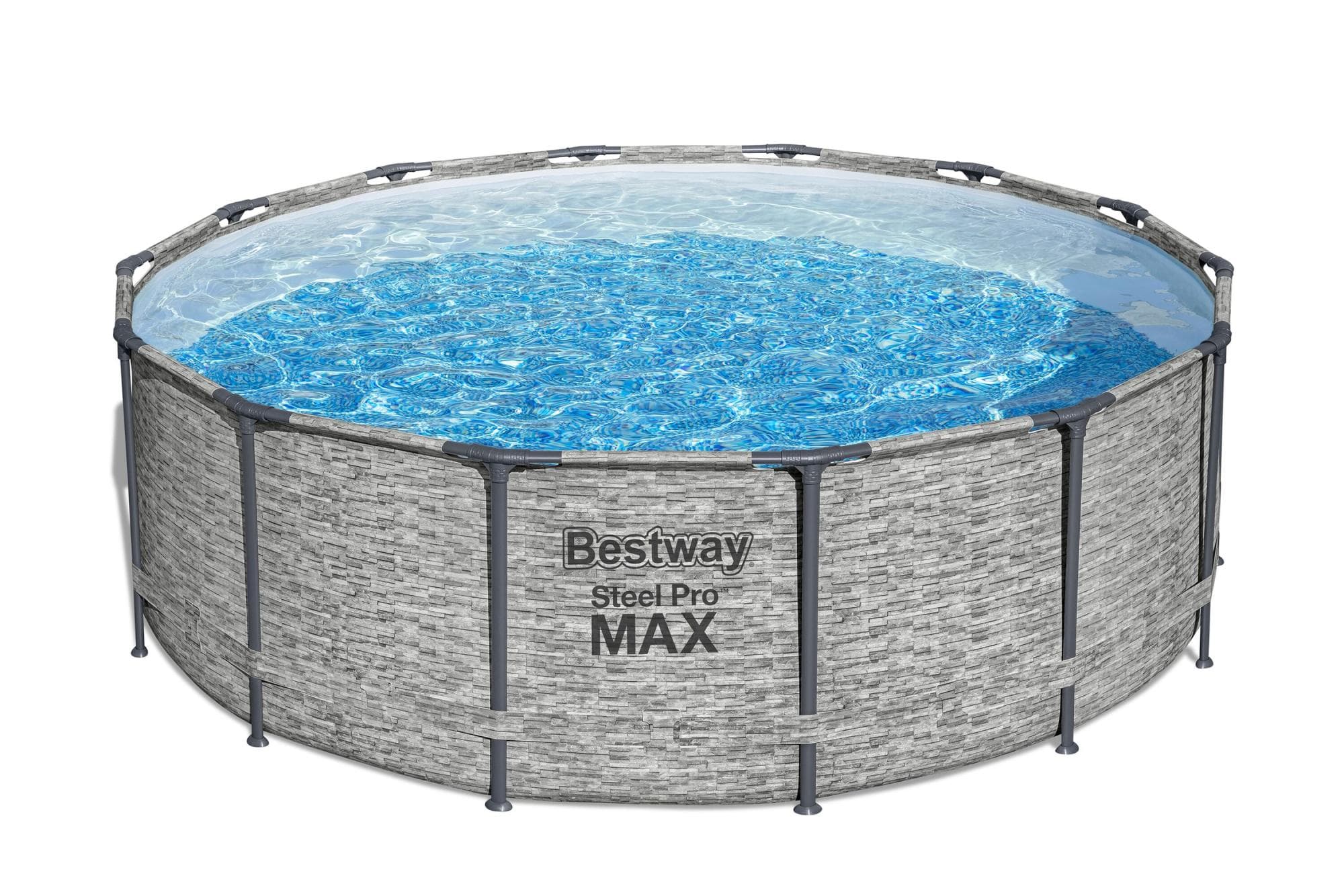 Piscina solo struttura effetto pietra - 427x122 cm
