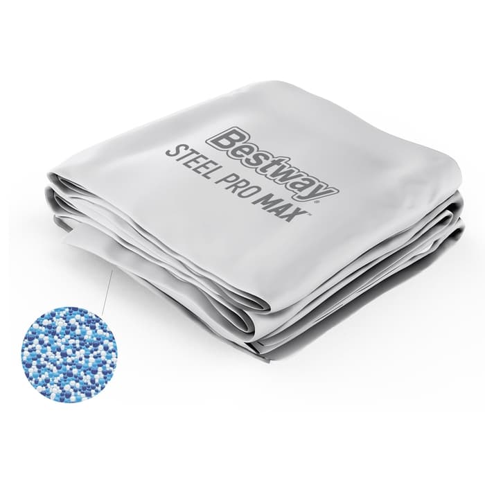 Liner di ricambio per piscina Steel Pro Max rotonda da 366x122 cm grigio chiaro