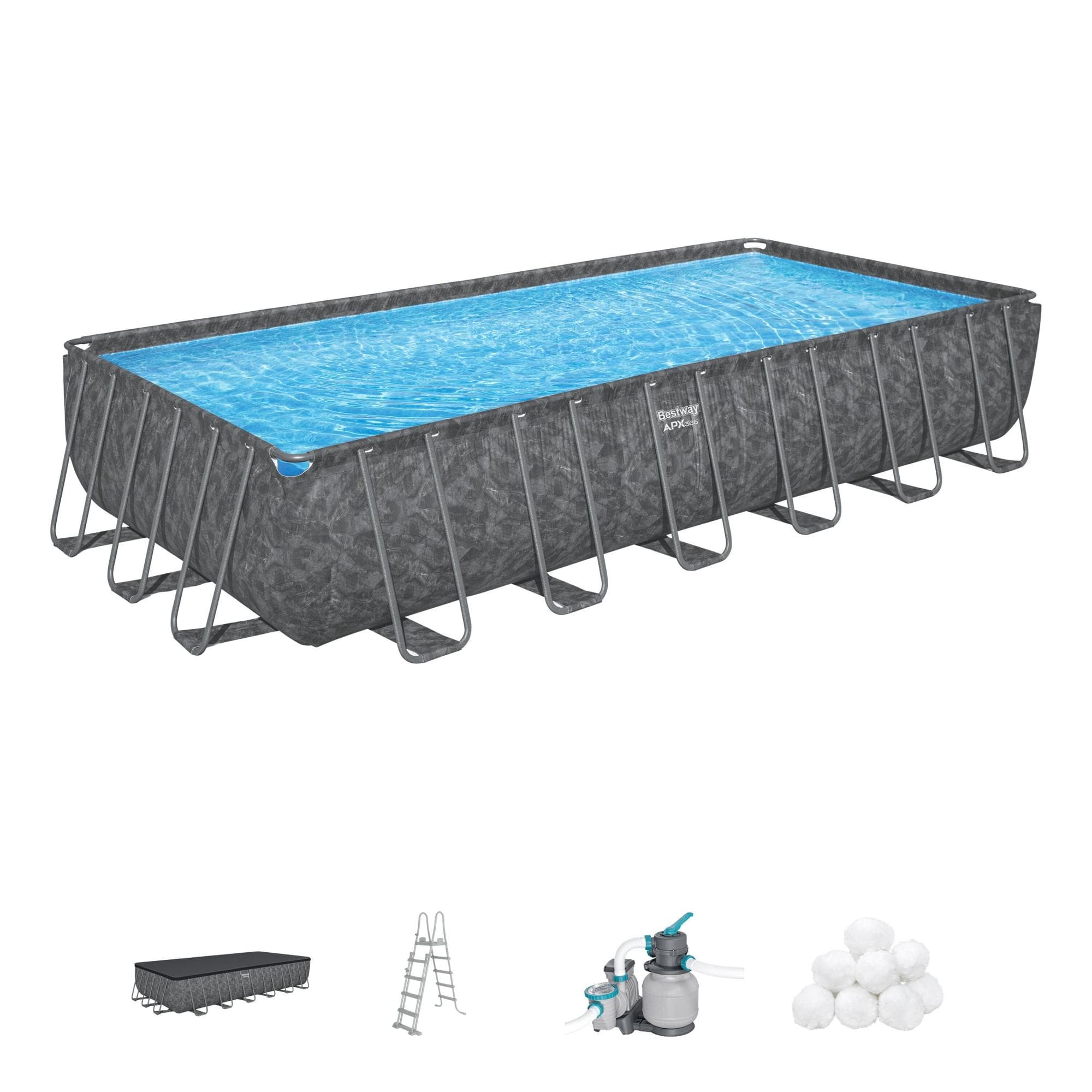 Set piscina APX 365 da 732x366x132 cm