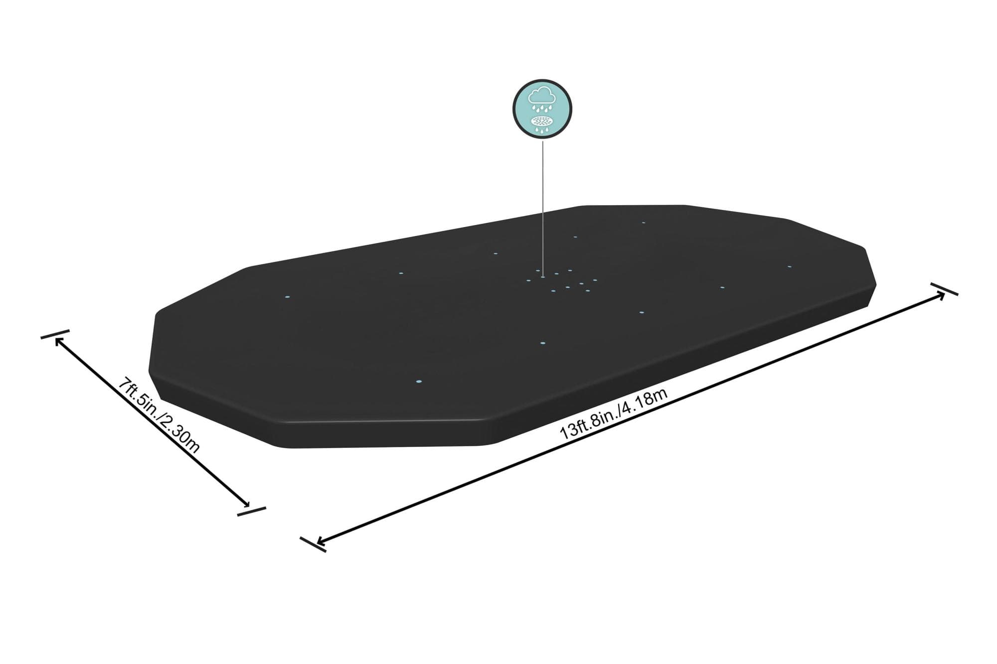 Copertura ovale per piscina da 427x250x100 cm