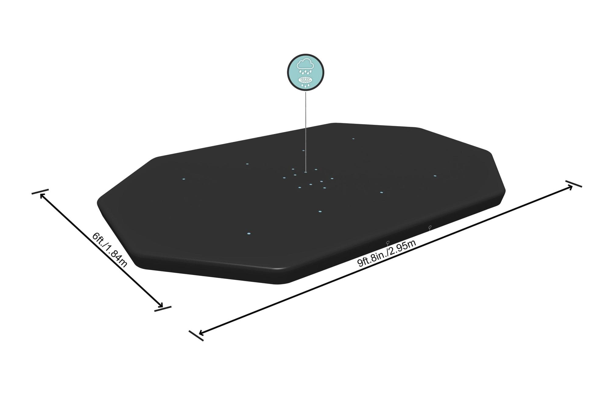 Copertura ovale per piscina da 300x200x84 cm